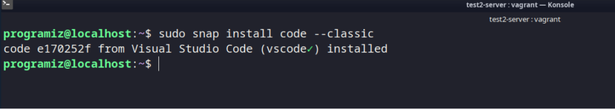 Install VS Code in Linux