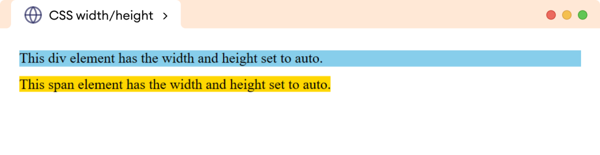 CSS Height & Width property  Height and Width. 