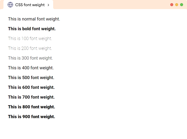 css-font-weight-with-examples