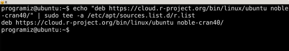 Add CRAN Package in Ubuntu