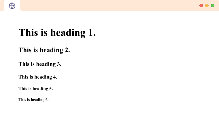 HTML Headings With Examples 