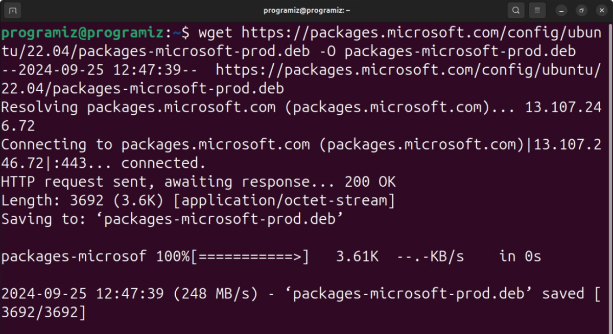 Install MS Package Signing Key