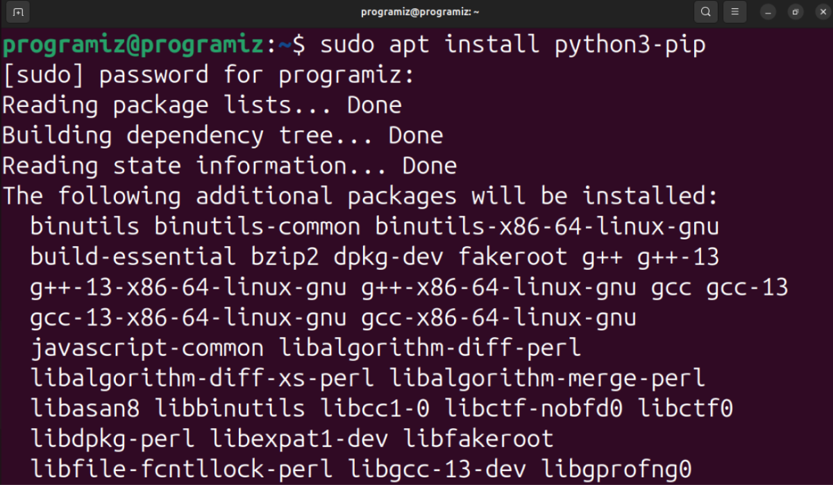 Install pip on Ubuntu